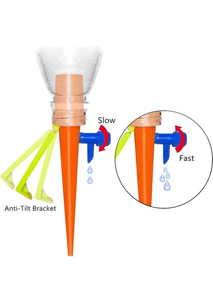 Tesis Otomatik Sulama Sistemi 16 Parça, Yavaş Serbest Bırakma Kontrollü ve Tüm Şişeler Için Eğilme Önleyici Standlı (Yurt Dışından) modelleri