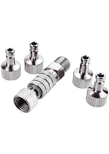 Airbrush Hızlı Ayırma Bağlayıcı Serbest Bırakma Bağlantı Adaptörü, 5 Erkek Bağlantı Elemanı, 1/8 Inç Mf (Yurt Dışından)