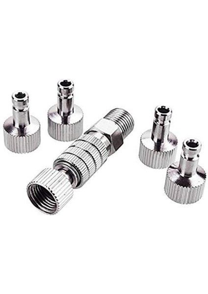 Airbrush Hızlı Ayırma Bağlayıcı Serbest Bırakma Bağlantı Adaptörü, 5 Erkek Bağlantı Elemanı, 1/8 Inç Mf (Yurt Dışından) fiyatları