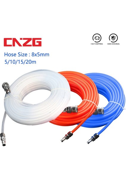 Hava Kompresörü Basınç Hortumu Borusu Konnektörlü PP20 SP20 8*5mm Od 8mm Id 5mm (Yurt Dışından) fiyatları