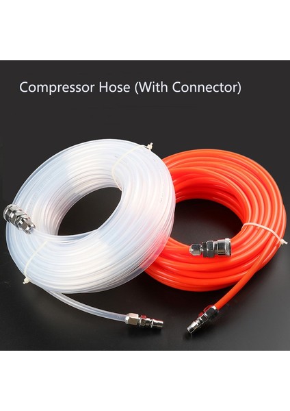 Hava Kompresörü Basınç Hortumu Borusu Konnektörlü PP20 SP20 8*5mm Od 8mm Id 5mm (Yurt Dışından) modelleri