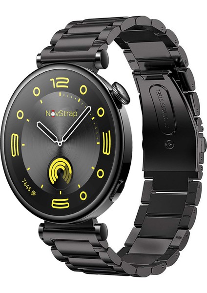 Huawei Watch GT4 41mm GT5 41mm ile Uyumlu Kordon (18mm Pimli) Çelik Metal Kordon Kayış