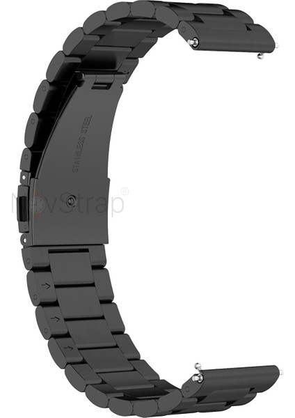 Huawei Watch GT4 41mm GT5 41mm ile Uyumlu Kordon (18mm Pimli) Çelik Metal Kordon Kayış