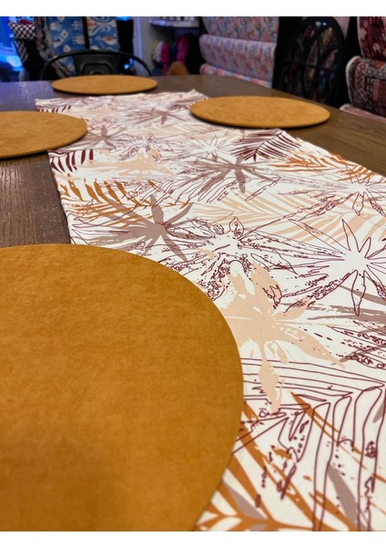 Tuğçe Demir Home Design Dal Desen Runner Supla Set fiyatları