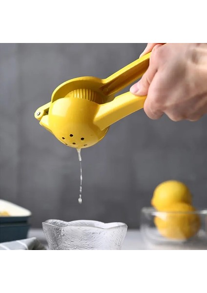 Sarı Taşınabilir Pratik Mutfak Aletleri Mini Blender Ev Manuel Limon Sıkacağı Alüminyum Alaşımlı El Preslenmiş Portakal Meyve Sıkacağı (Yurt Dışından) fırsatları