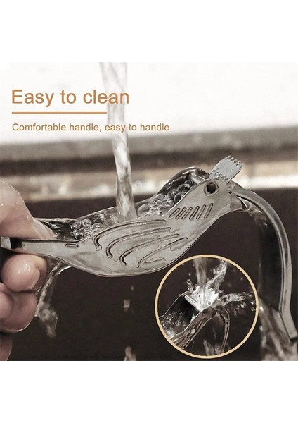 Gümüş Kuş Limon Kama Sıkacağı Anti Korozyon El Basın Portakal Sıkacağı El Taşınabilir Metal Narenciye Sıkacağı Paslanmaz Çelik (Yurt Dışından) fırsatları