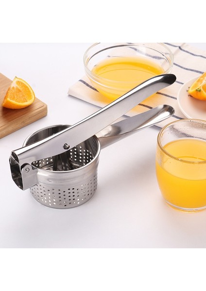 Tam Delik Paslanmaz Çelik Patates Makinesi Patates Meyve Sebze Sıkacağı Baskı Patates Ezici Ricers Mutfak Pişirme Araçları (Yurt Dışından) fiyatları