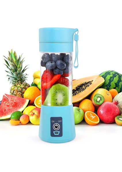 Mavi Yeni Elektrikli Meyve Sıkacağı USB Şarj Edilebilir Karıştırıcılar El Smoothie Milkshake Makinesi Mini Meyve Suyu Makinesi Taşınabilir Yiyecek Mikseri Bardak (Yurt Dışından) modelleri