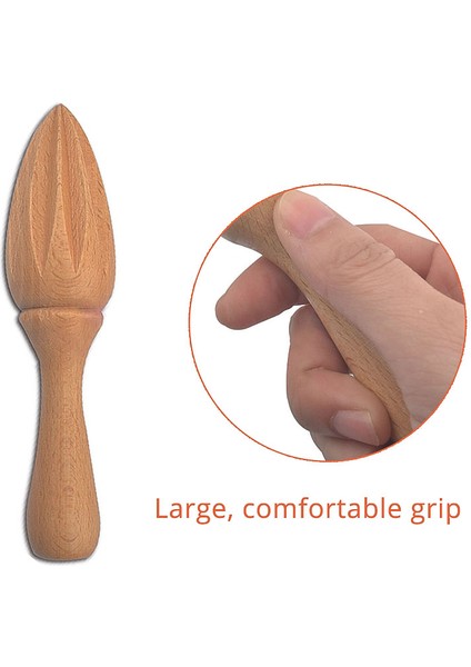 Haki Ahşap Narenciye Sıkacağı, Avrupa Sert Ağacından Yapılmış El Yapımı Limon Sıkacağı, 6,1 Inç (Yurt Dışından) indirimleri