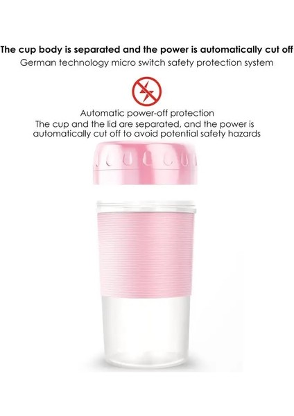 Pembe Blender Smoothie Yapımcıları Küçük Elektrikli Meyve Sıkacağı Taşınabilir Seyahat Mini Buz Karıştırıcı Elektrikli Smoothie Blender Meyve Sıkacağı Bardak Makinesi ile (Yurt Dışından)