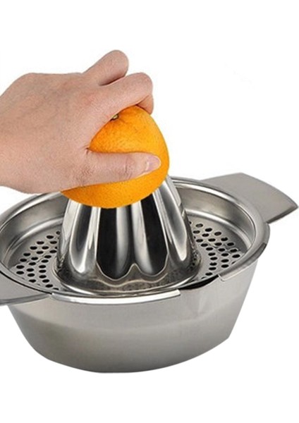 Paslanmaz Çelik Paslanmaz Çelik Mini Manuel Sıkacağı Narenciye Limon Portakal Basın Sıkacağı Filtre Kase Ev Mutfak Gadget (Yurt Dışından) fiyatları