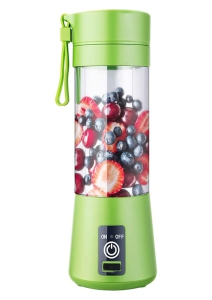 Yeşil Şarj Edilebilir Taşınabilir Elektrikli Meyve Sıkacağı Blender El Smoothie Milkshake Makinesi Sebze Sıkacağı Suyu Karıştırma Mikseri (Yurt Dışından)