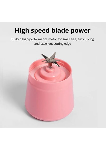 Pembe Meyve Suyu Makinesi Sallayın Meyve Bıçakları Bardak Suyu ile Taşınabilir Şarj Edilebilir Blender Suyu Karıştırıcı 6 Milkshake Bardak Mini Mini (Yurt Dışından) indirimleri