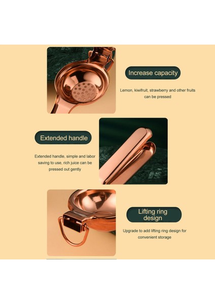 A2 Limon Sıkacağı Paslanmaz Çelik Ergonomik Ultra Uzun Saplı El Sıkacağı, Mutfak Için Kaldırma Halkası ile (Yurt Dışından) fırsatları