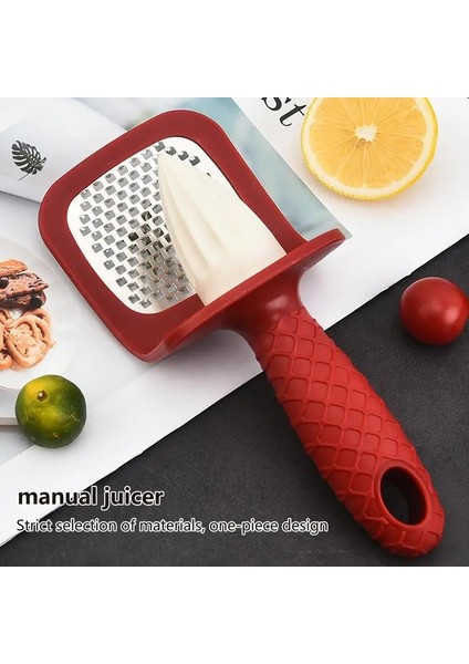 Kırmızı Manuel Limon Sıkacağı Mini Blender Paslanmaz Çelik Narenciye Sıkacağı Taşınabilir 2 In 1 Meyve Sıkacağı Mutfak Alet Aksesuarları (Yurt Dışından) fırsatları