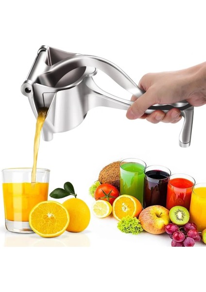 Paslanmaz Çelik Alüminyum Alaşımlı Manuel Sıkacağı Taşınabilir Limon Şekeri Sebze Sıkacağı Mutfak Meyve Araçları El Preslenmiş Portakal Suyu Aksesuarları (Yurt Dışından) modelleri