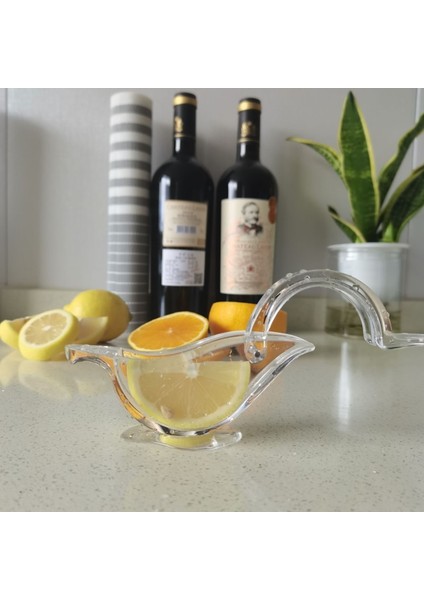 Balık Şekli Manuel Limon Klip Şeffaf Meyve Sıkacağı Kuş Balık Şekli Narenciye Sıkacağı El Portakal Sıkacağı Makinesi Mutfak Bar Gadget (Yurt Dışından)