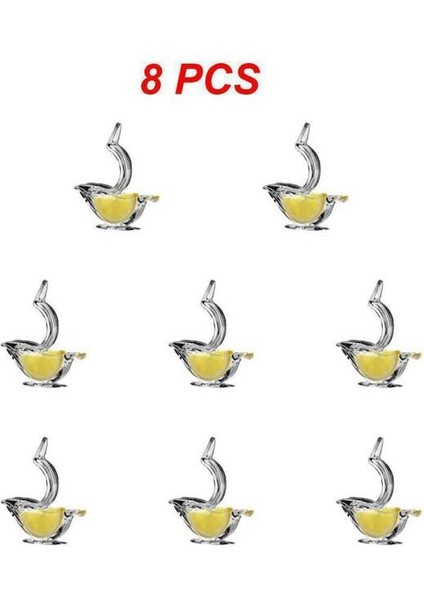 Gri 8 Adet 5/8/10 Adet Taşınabilir Meyve Sıkacağı Basit Pratik Akrilik Kullanışlı Güvenlik Ev Plastik Manuel Şeffaf Kuş Şekli Limon Klipsi (Yurt Dışından)