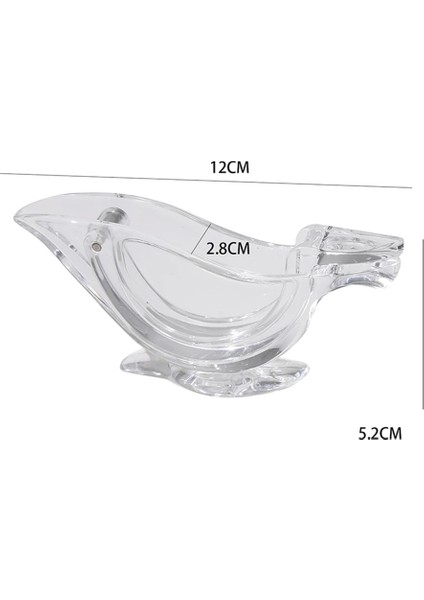 Gri 8 Adet 5/8/10 Adet Taşınabilir Meyve Sıkacağı Basit Pratik Akrilik Kullanışlı Güvenlik Ev Plastik Manuel Şeffaf Kuş Şekli Limon Klipsi (Yurt Dışından)