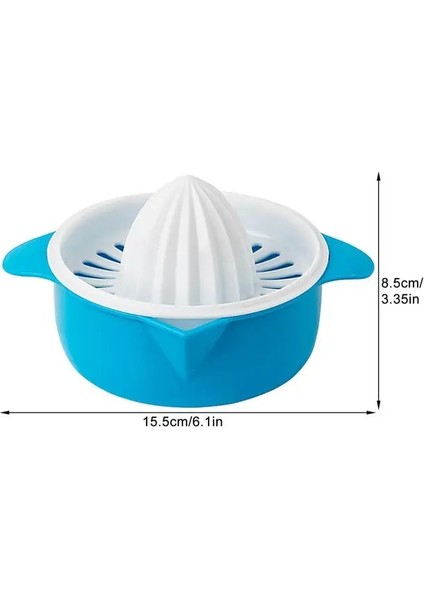 Mavi Manuel Taşınabilir Narenciye Sıkacağı Mutfak Gereçleri Plastik Portakal Limon Sıkacağı Çok Fonksiyonlu Meyve Sıkacağı Makinesi Mutfak Aksesuarları (Yurt Dışından)