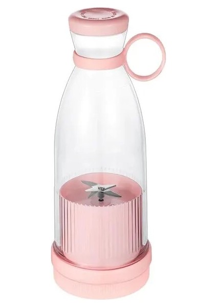Pembe Taşınabilir Blender Sıkacağı Şişe Mikser Elektrikli USB Şarj Mini Meyve Süt Karıştırıcılar Meyve Sıkacağı Bardağı Blender Milkshake Suyu Yapımcısı Makinesi (Yurt Dışından)