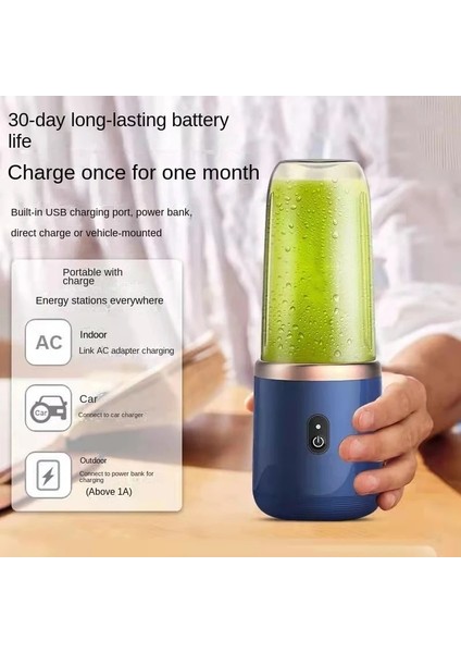 Tek Fincan Mavi 6 Bıçak Taşınabilir Sıkacağı Küçük Elektrikli Meyve Sıkacağı Meyve Otomatik Smoothie Blenderı Mutfak Aracı Mutfak Robotu (Yurt Dışından) fırsatları