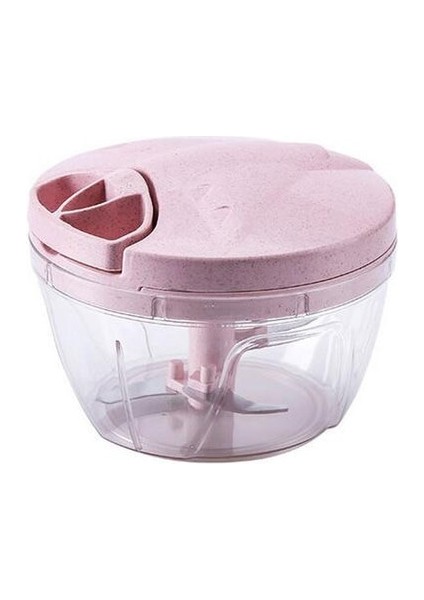Pembe S Yeni Büyük Kapasiteli Çok Fonksiyonlu Sebze Kesici El Doğrayıcı Spiral Dilimleyici Manuel Et Meyve Yumurta Parçalayıcı Dilimleyici Gıda Öğütücü (Yurt Dışından)