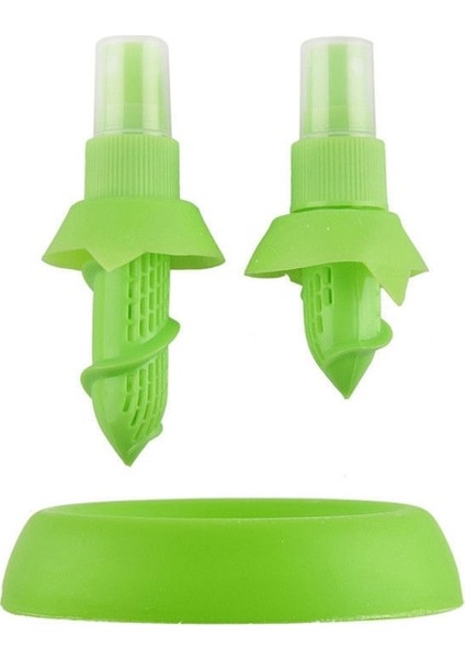 Yeşil 2 Adet/takım Limon Püskürtücü Mutfak Aletleri Portakal Suyu Narenciye Sprey Manuel Meyve Sıkacağı Limon Sıkacağı Mutfak Gereçleri (Yurt Dışından)