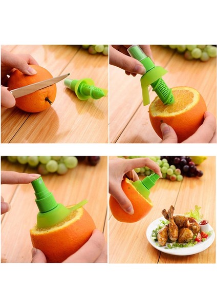Yeşil 2 Adet/takım Limon Püskürtücü Mutfak Aletleri Portakal Suyu Narenciye Sprey Manuel Meyve Sıkacağı Limon Sıkacağı Mutfak Gereçleri (Yurt Dışından) fiyatları