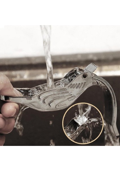 Gümüş Manuel Paslanmaz Çelik Limon Sıkacağı Kuş Şekilli Portakal Narenciye Sıkacağı Mutfak Meyve Aletleri ve Aksesuarları (Yurt Dışından) fırsatları