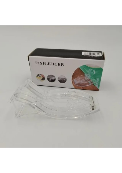 Balık 1/2 Adet Limon Sıkacağı Ev Manuel Akrilik Şeffaf Taşınabilir Şeffaf El Preslenmiş Meyve Sıkacağı Mutfak Bar Gadget Araçları Pişirme (Yurt Dışından)