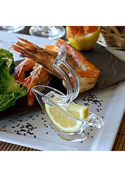 Balık 1/2 Adet Limon Sıkacağı Ev Manuel Akrilik Şeffaf Taşınabilir Şeffaf El Preslenmiş Meyve Sıkacağı Mutfak Bar Gadget Araçları Pişirme (Yurt Dışından)