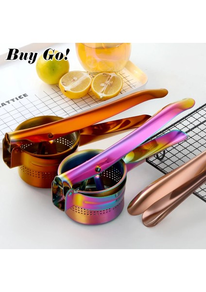 Gümüş A 1xstainless Çelik Manuel Meyve Nar Sıkacağı Portakal Limon Sıkacağı El Basın Mutfak Aletleri Patates Ezici Ricer Maker Aracı (Yurt Dışından) modelleri