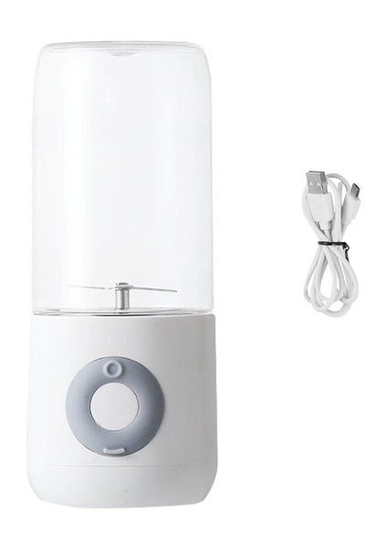 Beyaz Meyve Sıkacağı Kablosuz El 400 ml Meyve Suyu Sıkacağı Şarj Edilebilir Elektrikli Mutfak Sıkacağı Beyaz (Yurt Dışından)