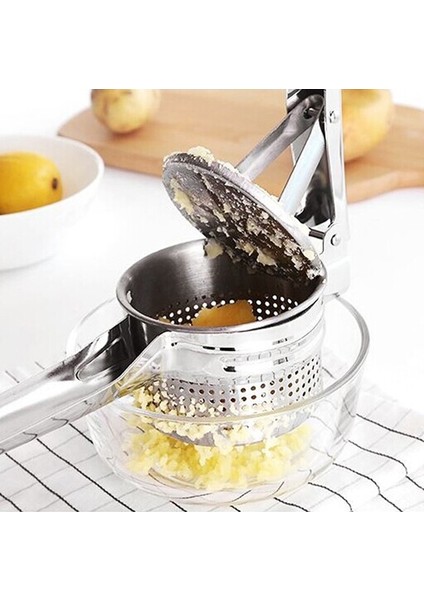 Gümüş Patates Ezici Ricers Mutfak Pişirme Araçları Paslanmaz Çelik Basınçlı Çamur Püresi Sebze Meyve Basın Makinesi Sarımsak Baskı Makinesi (Yurt Dışından) modelleri