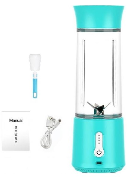 Nane Mavisi Meyve Sıkacağı Makinesi Taşınabilir Karıştırıcılar Ev Aletleri Kablosuz Şişe Mutfak Kıyıcı Smoothie Elektrikli Turuncu Mini Aletler (Yurt Dışından)