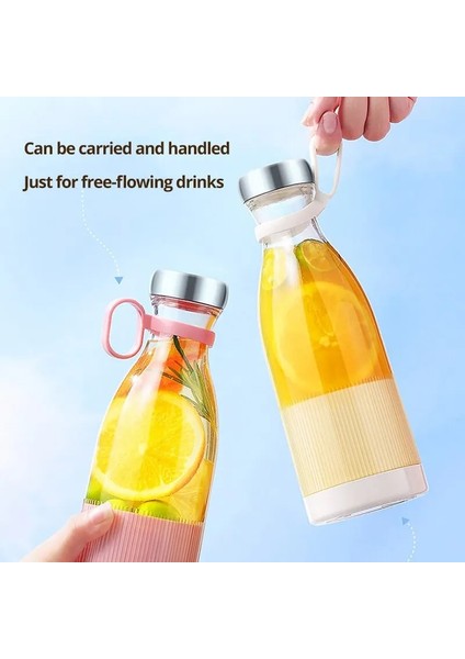 Beyaz Taşınabilir Blender Sıkacağı Şişe Mikser Elektrikli USB Şarj Mini Meyve Süt Karıştırıcılar Meyve Sıkacağı Bardağı Blender Milkshake Suyu Yapımcısı Makinesi (Yurt Dışından)