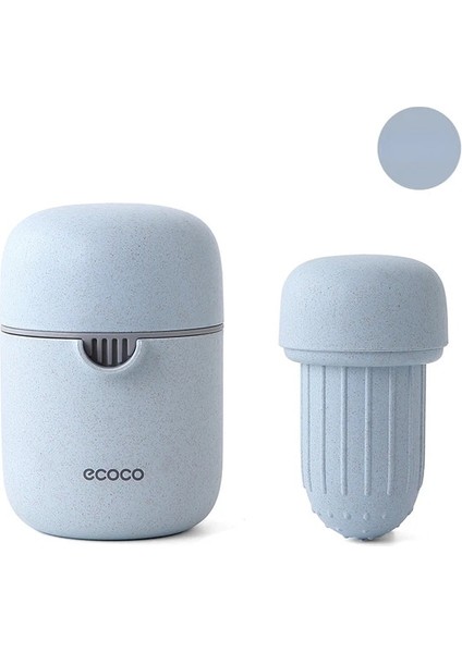 Mavi Ecoco Manuel Taşınabilir Narenciye Sıkacağı Kapaklı Mutfak Aletleri Portakal Limon Sıkacağı Dekantör Ağzı ile Çok Fonksiyonlu Mutfak Aksesuarı (Yurt Dışından)