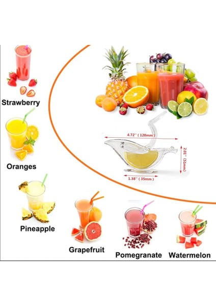 1 Adet Akrilik Limon Suyu Basın Manuel Küçük Meyve Sıkacağı Kuş Şekli Limon Klip Sıkacağı Portakal Sıkacağı Makinesi Mutfak Gereçleri (Yurt Dışından) indirimleri