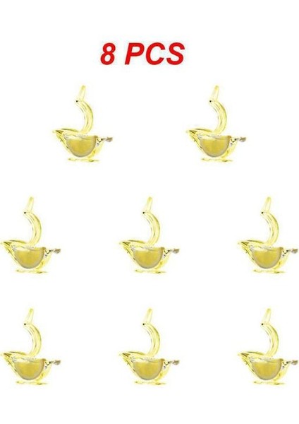 Sarı 8 Adet 5/8/10 Adet Aşınmaya Dayanıklı Akrilik Uygun Pratik Meyve Basit Moda Ev (Yurt Dışından)