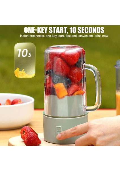 Pembe Meyve Suyu Karıştırıcı Bardak Taşınabilir Mini Blender Şarj Edilebilir Meyve Karıştırıcı Makinesi Seyahat Blender Blender Meyve Sıkacağı Bardağı Greyfurt (Yurt Dışından)