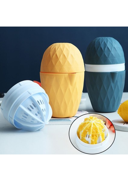 Mavi Manuel Meyve Sıkacağı Ev Taşınabilir Limon Portakal Narenciye Sıkacağı Mutfak Mini El Basıncı Dönen Meyve Suyu Makinesi Makinesi Aracı (Yurt Dışından)