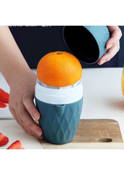 Mavi Manuel Meyve Sıkacağı Ev Taşınabilir Limon Portakal Narenciye Sıkacağı Mutfak Mini El Basıncı Dönen Meyve Suyu Makinesi Makinesi Aracı (Yurt Dışından) fırsatları