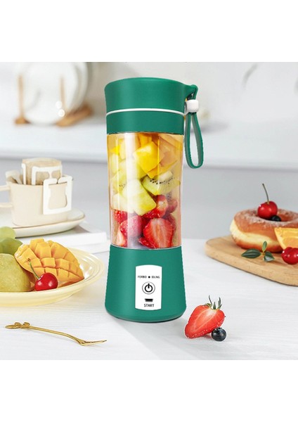 Mor 380 ml Taşınabilir Mini Elektrikli Meyve Sıkacağı Otomatik Taze Sıkacağı USB Şarj Meyve Portakal Limon Blender Smoothie Milkshake Makinesi (Yurt Dışından)