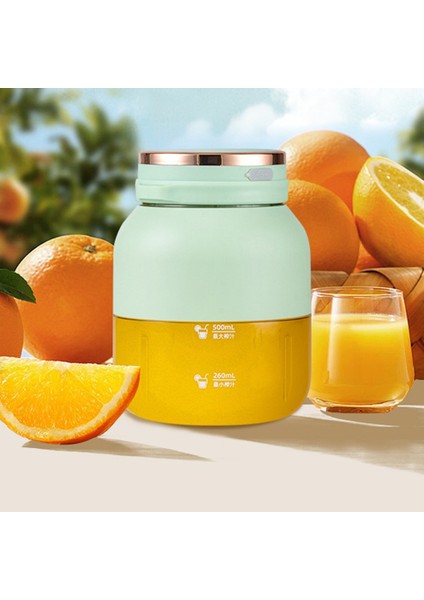 Taşınabilir Elektrikli Portakal Sıkacağı USB Şarj 500 ml Kişisel Meyve Sıkacağı Bardağı Mini 5 V Paslanmaz Çelik 304 Bıçaklar Ofis/ev/seyahat Için (Yurt Dışından)