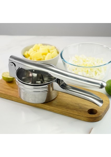 3 In 1 Kit Paslanmaz Çelik 3 In 1 Patates Püresi Dıy Aracı Manuel Patates Sıkacağı Sebze Dolum Patates Kırıcı Susuzlaştırıcı Mutfak Gadget (Yurt Dışından)