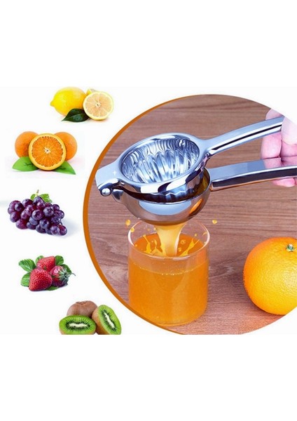 Gümüş Orta Paslanmaz Çelik Kireç Sıkacağı Basın Limon Portakal Sıkacağı Narenciye Meyve Sıkacağı Mutfak Bar Mutfak Robotu Gadget Mutfak Araçları (Yurt Dışından) fırsatları