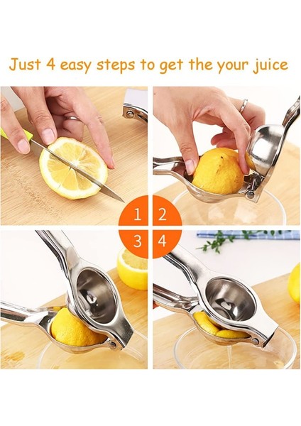 Sliver-1pc Gümüş Manuel Narenciye Sıkacağı Paslanmaz Çelik Metal Sıkacağı Sıkacağı Meyve Portakal Limon Mutfak Aracı Ev Aksesuarları (Yurt Dışından) fiyatları