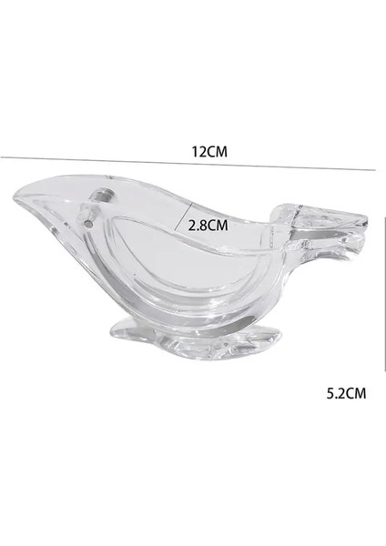 Sarı 5 Adet 5/8/10 Adet Meyve Sıkacağı Uygun Aşınmaya Dayanıklı Alet Pratik Güvenlik Meyve Mutfak Plastik Manuel Şeffaf Kuş Şekli Limon Klipsi (Yurt Dışından)