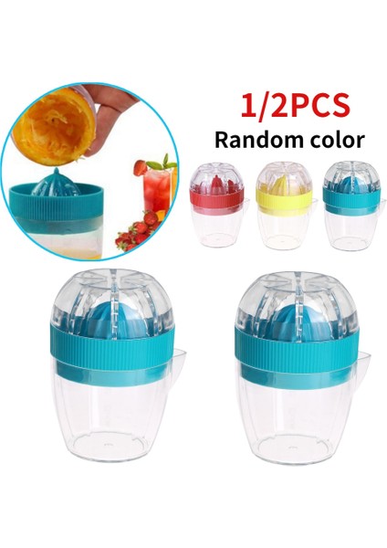 2 Adet Rastgele Renk 1/2 Adet Manuel Sıkacağı Çok Fonksiyonlu Manuel Limon Sıkacağı Çift Kalınlaşma Sıkacağı Portakal Suyu Kitchentools (Yurt Dışından) fırsatları